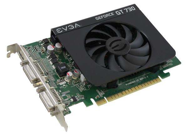 04GP32739KR EVGA Nvidia GeForce GT 730 4GB GDDR3 128-Bit Mini-HDMI / DVI-I PCI-Express 2.0 Video Graphics Card