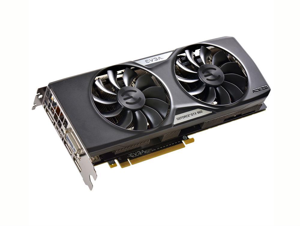 04GP43969KR EVGA Nvidia GeForce GTX 960 4GB GDDR5 128-Bit DVI-I/ HDMI/ 3x DisplayPort PCI-Express 3.0 Video Graphics Card