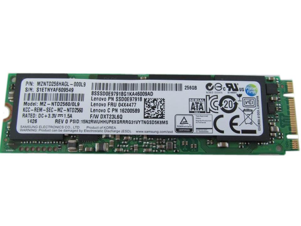 04X4442 Lenovo 256GB TLC SATA 6Gbps M.2 2280 Internal Solid State Drive (SSD) for ThinkPad X1 Carbon