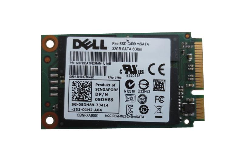 05DH89 Dell 32GB MLC SATA 6Gbps mSATA Internal Solid State Drive (SSD)