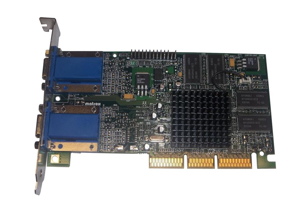 0608UX-16551 Matrox 32MB AGP with Dual VGA Outputs Video Graphics Card