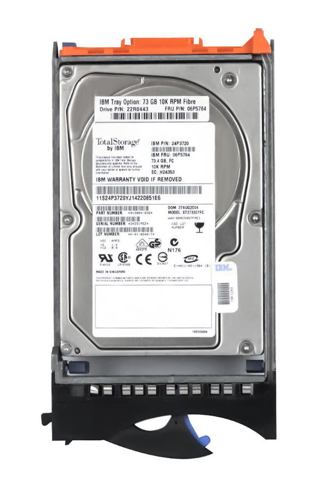 06P5764 IBM 73GB 10000RPM Fibre Channel 2Gbps 16MB Cache 3.5-inch Internal Hard Drive