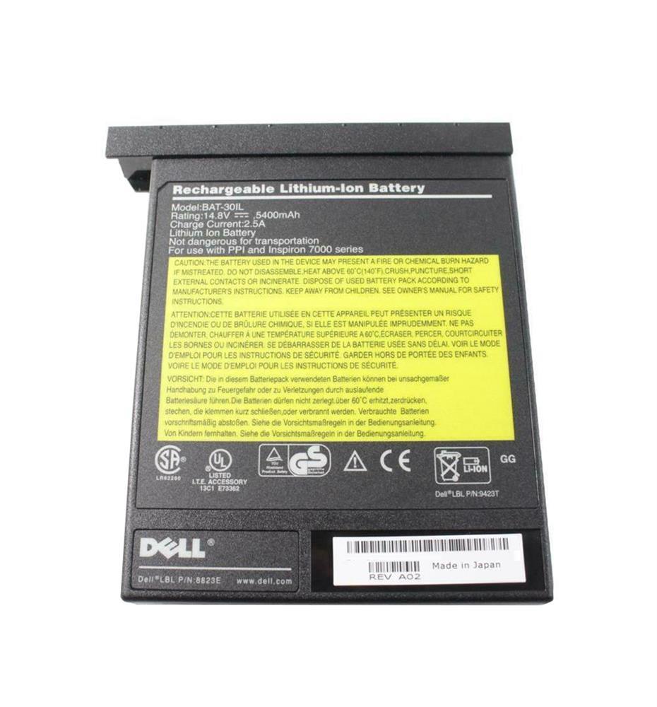 08649B Dell Lithium-Ion Battery 14.8V 6600mAh (Refurbished)