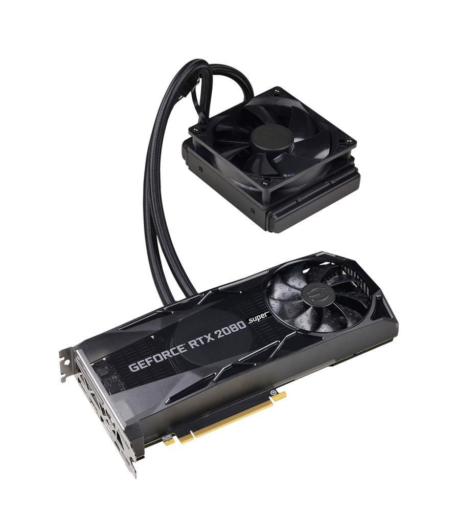 08G-P4-3188-KS EVGA GeForce RTX 2080 Super XC Hybrid Gaming 8GB GDDR6 RGB LED Logo Metal Backplate Video Graphics Card