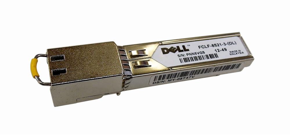 08T47V Dell 1Gbps 1000Base-T Copper RJ-45 Connector SFP Transceiver Module for PowerConnect 3424 (Refurbished)