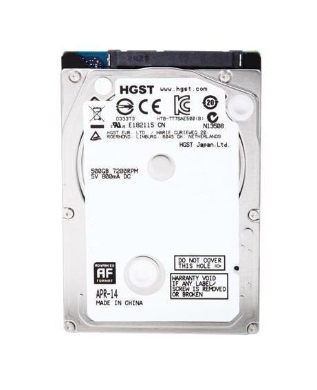 0A72335 HGST Hitachi Travelstar 7K500 500GB 7200RPM SATA 3Gbps 16MB Cache 2.5-inch Internal Hard Drive