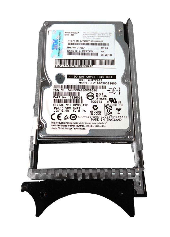 0B26018 HGST Hitachi Ultrastar C10K900 900GB 10000RPM SAS 6Gbps 64MB Cache 2.5-inch Internal Hard Drive