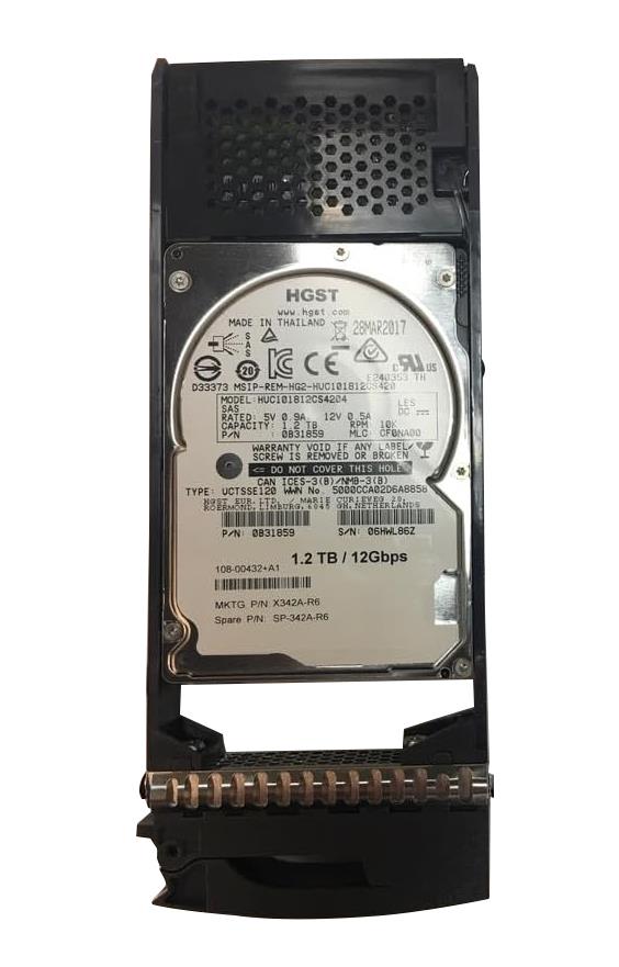 0B31859 HGST Hitachi Ultrastar C10K1800 1.2TB 10000RPM SAS 12Gbps 128MB Cache (SE / 512e) 2.5-inch Internal Hard Drive 
