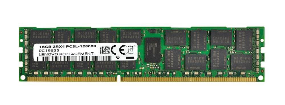 0C19535-A1 Lenovo 16GB PC3-12800 DDR3-1600MHz ECC Registered CL11 240-Pin DIMM 1.35V Low Voltage Dual Rank Memory Module