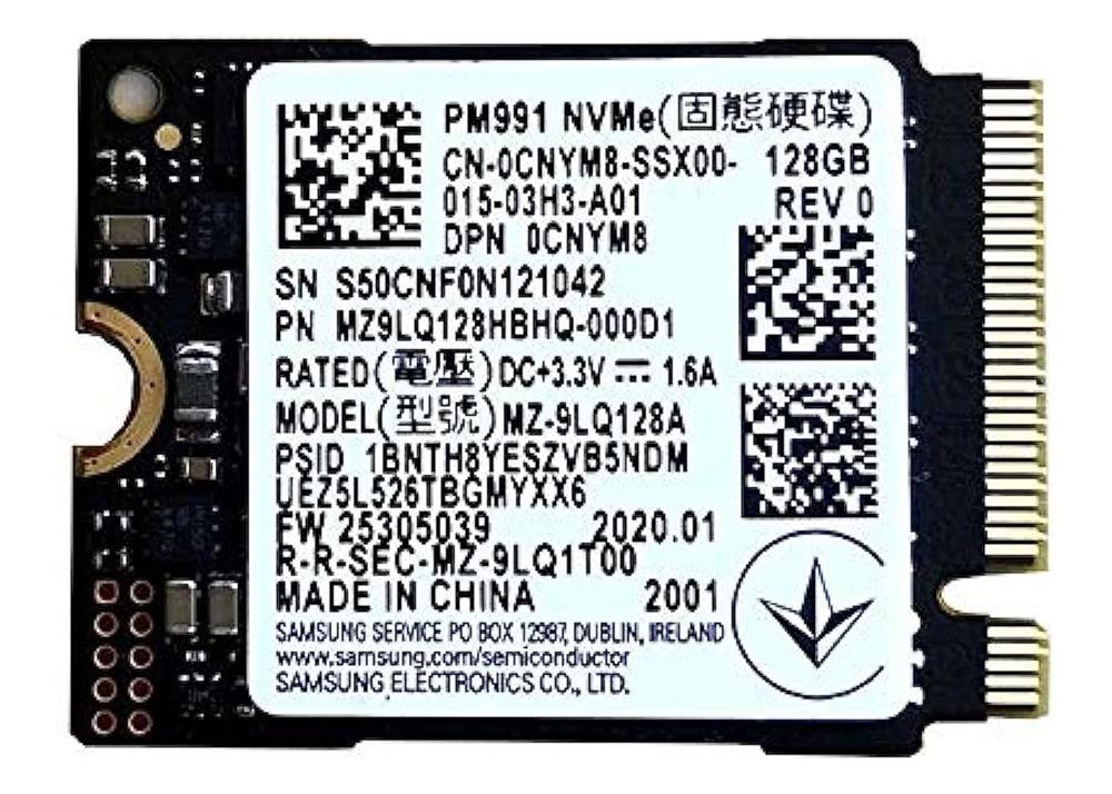 0CNYM8 Dell 128GB PCI Express NVMe M.2 2230 Solid State Drive (SSD)