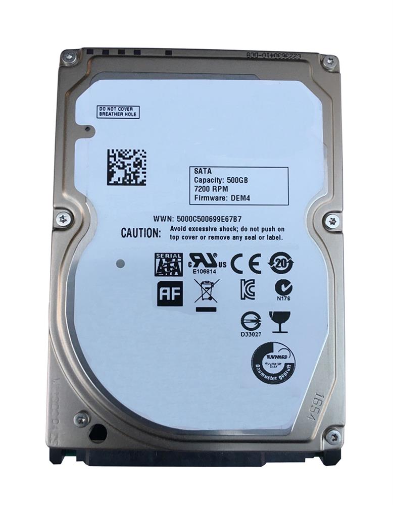 0HWW3K Dell 500GB 7200RPM SATA 3Gbps 32MB Cache 4GB SLC SSD 2.5-inch Internal Hybrid Hard Drive