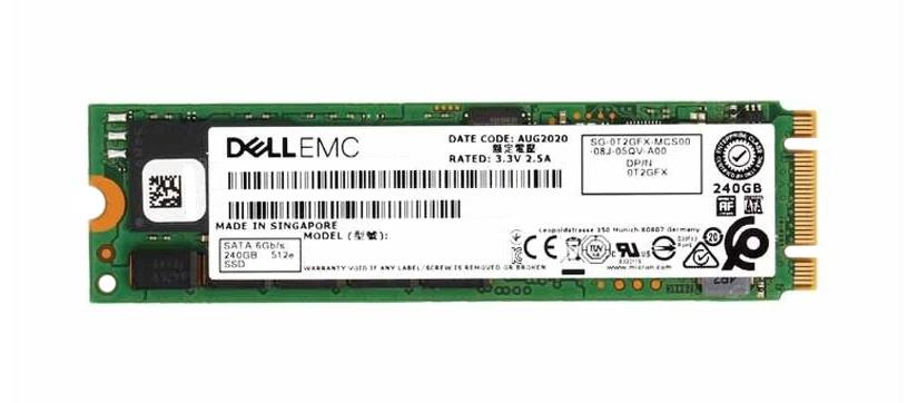 0T2GFX Dell 240GB SATA 6Gbps M.2 2280 Internal Solid State Drive (SSD)Mfr P/N