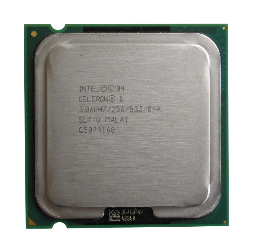0U345J Dell 3.06GHz 533MHz FSB 256KB L2 Cache Socket LGA775 Intel Celeron D 345J Desktop Processor Upgrade