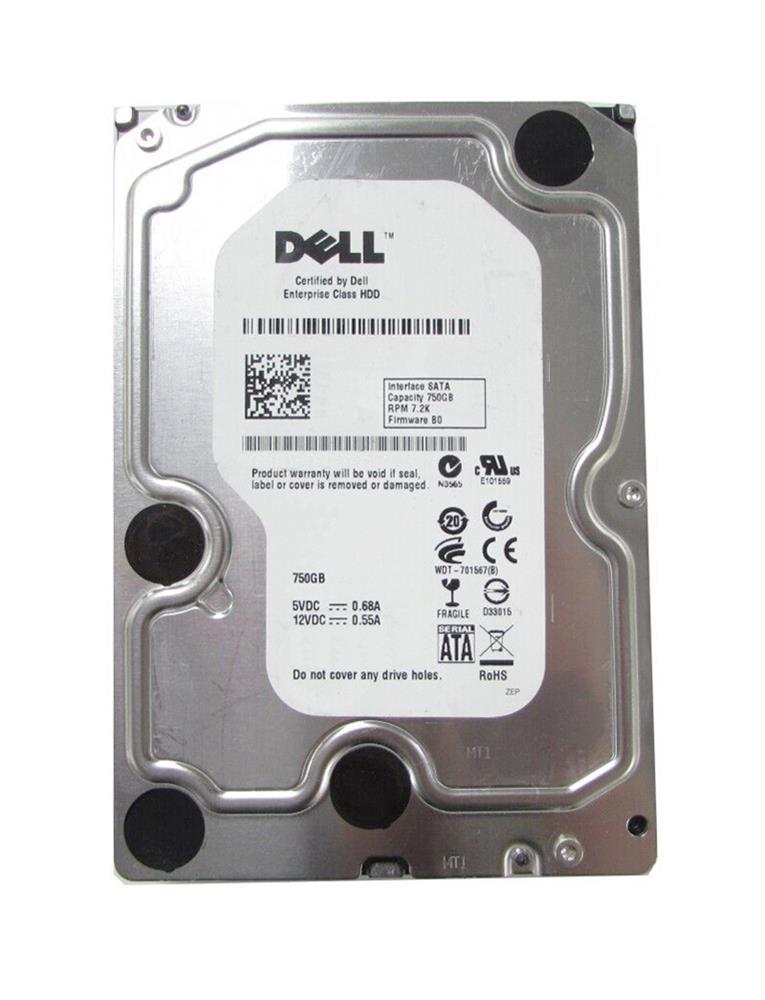 0UM402 Dell 750GB 7200RPM SATA 3Gbps 16MB Cache 2.5-inch Internal Hard Drive
