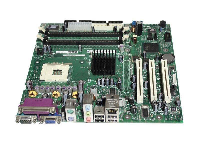 0WC297-70821 Dell System Board (Motherboard) Socket 478 With 3.00GHz Intel Pentium 4 Processors Support (Refurbished)