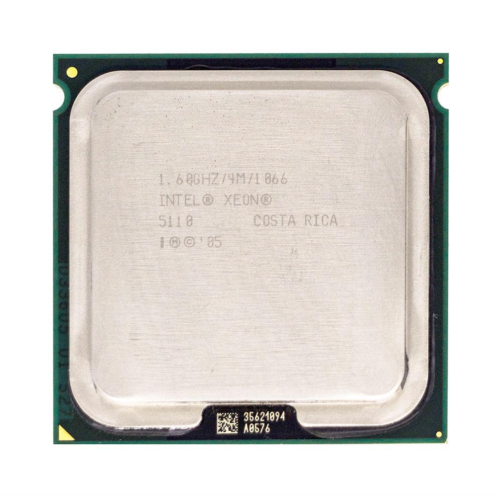 0WJ714 Dell 1.60GHz 1066MHz FSB 4MB L2 Cache Intel Xeon 5110 Dual-Core Processor Upgrade