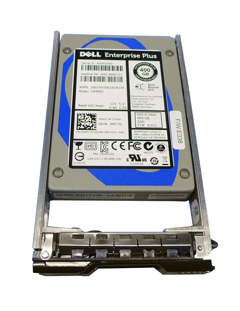 0XRC7G Dell 400GB SLC SAS 6Gbps Write Intensive 2.5-inch Internal Solid State Drive (SSD) for EqualLogic