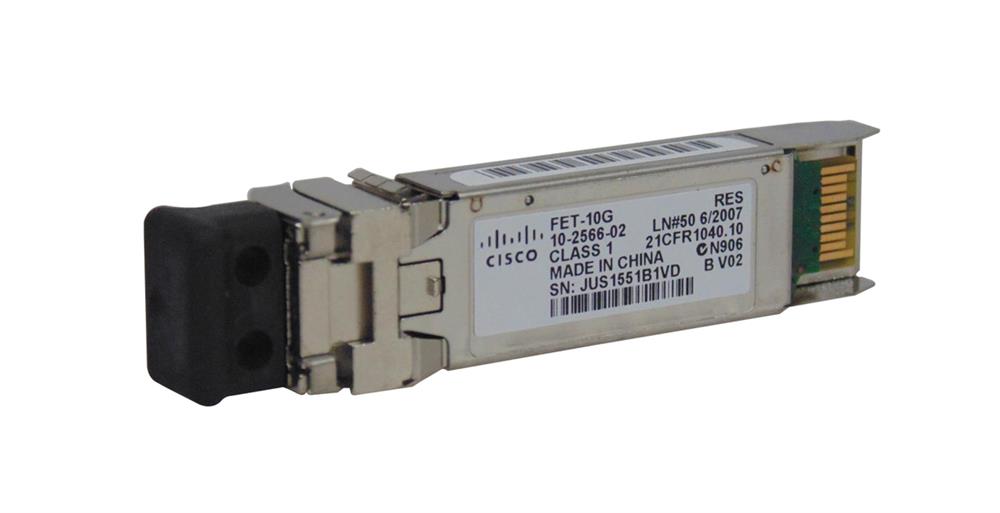 10-2566-02 Cisco Fet-10g 10Gbps Multi-Mode Fibre 100m 850nm Fabric Extender SFP Transceiver Module