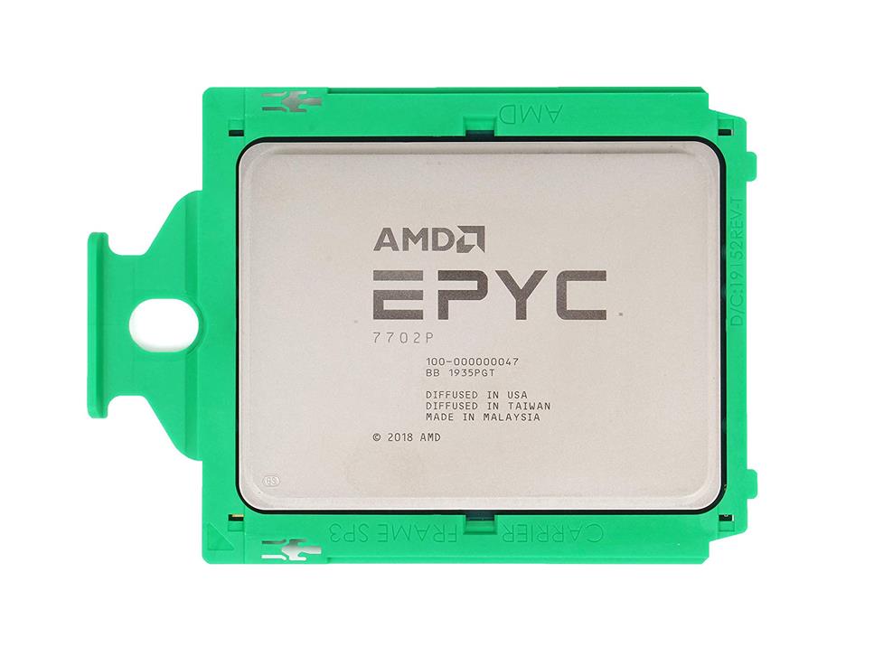 100-000000047 AMD EPYC 7702P 64-Core 2.00GHz 256MB L3 Cache Socket SP3 Processor