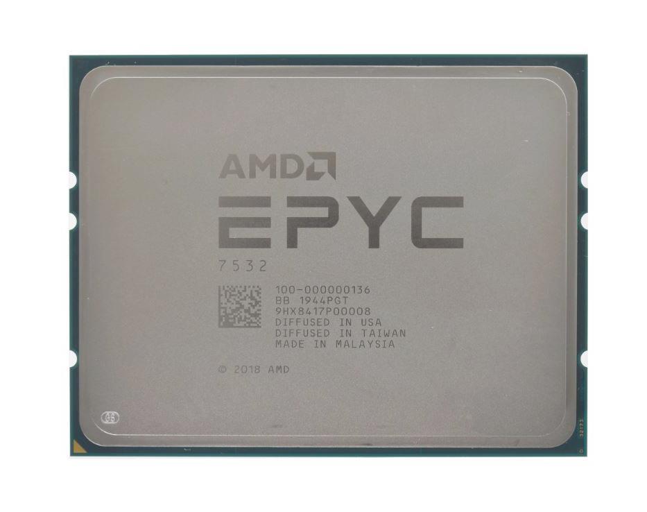 100-000000136 AMD EPYC 7532 32-Core 2.40GHz 256MB L3 Cache Socket SP3 Processor