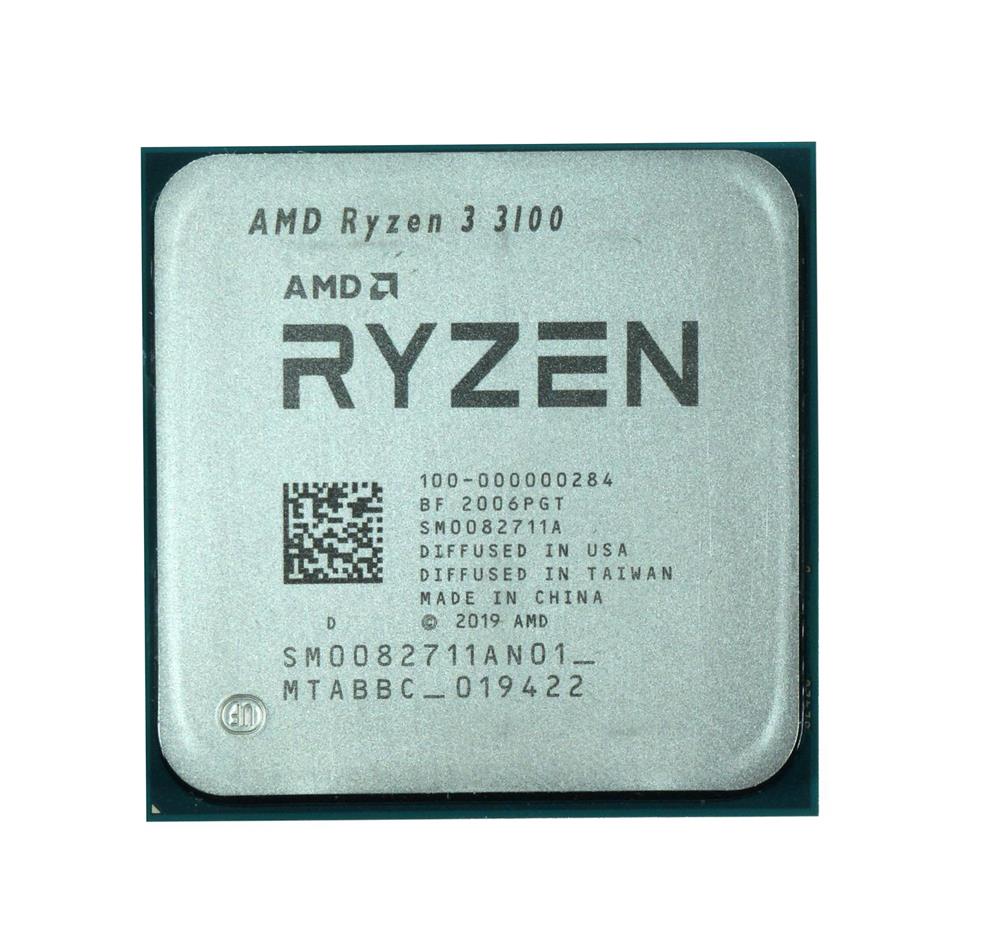 100-000000284 AMD Ryzen 3 3100 Quad-Core 3.90GHz 18MB L3 Cache Socket AM4 Processor