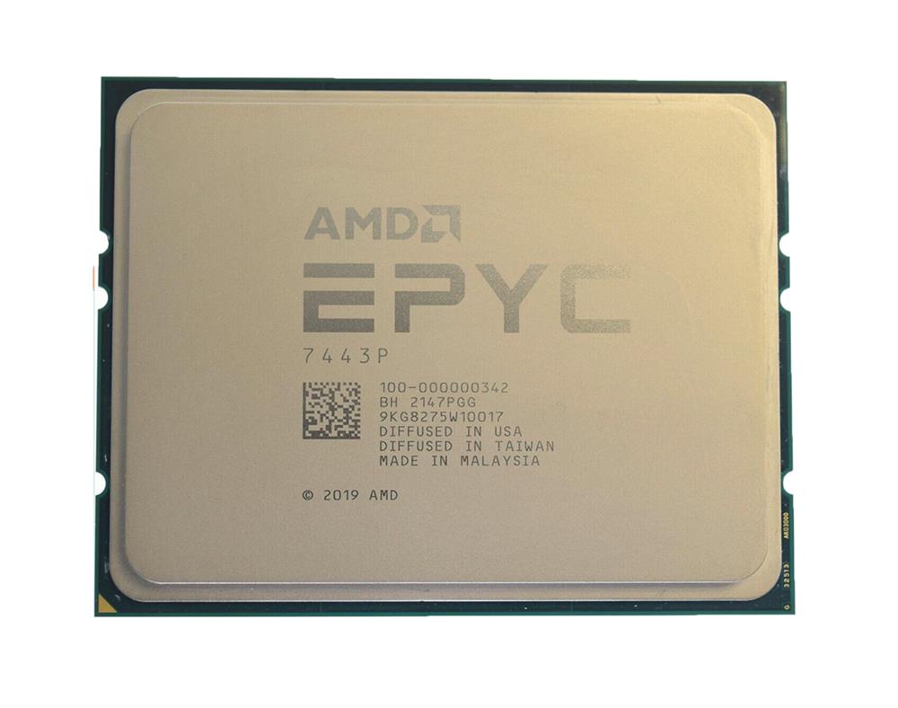 100-000000342 AMD EPYC 7443P 24-Core 2.85GHz 128MB L3 Cache Socket SP3 Processor