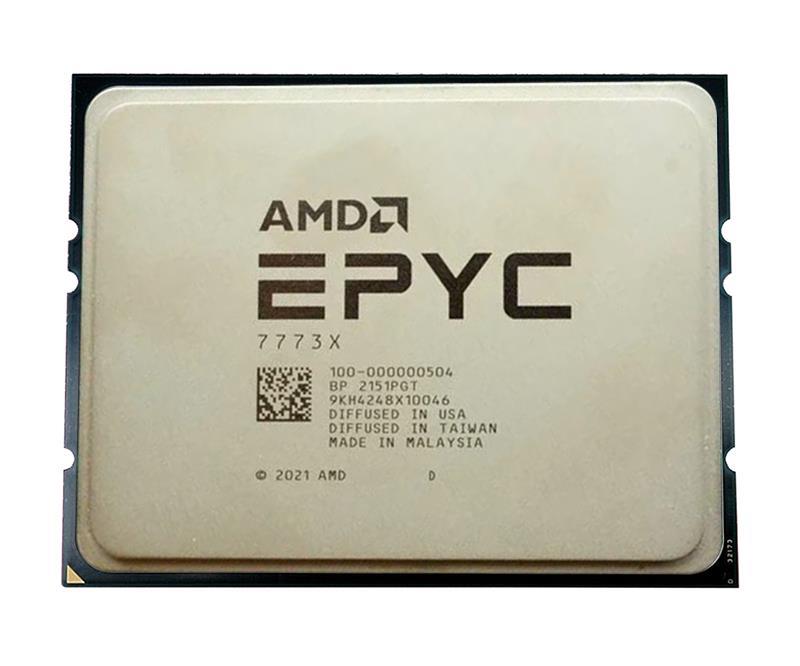 100-000000504WOF AMD EPYC 7773X 64-Core 2.20GHz 768MB L3 Cache Socket SP3 Server Processor