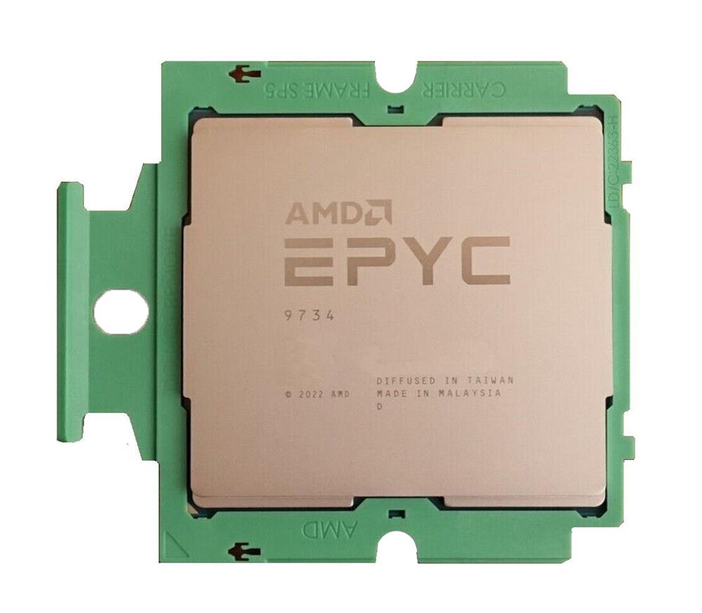 100-000001235 AMD EPYC 9734 112-Core 2.20GHz 256MB L3 Cache Socket SP5 Processor