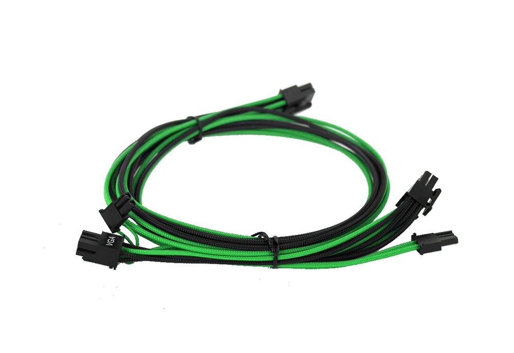 100-G2-08KG-B9 EVGA 450-850 B3/B5/G2/G3/G5/GP/GM/P2/PQ/T2 Green/Black Power Supply Cable Set