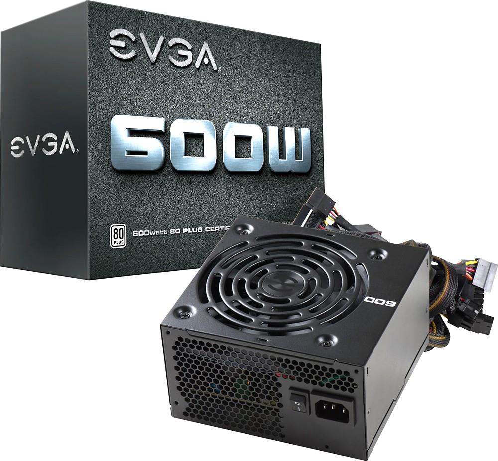 100-W1-0600-K1 EVGA 600 W1 600-Watts ATX12V 8-Pin Redundant 80 Plus Power Supply