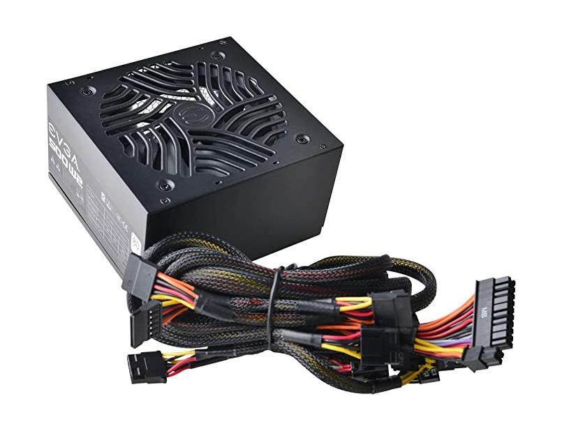 100-W2-0500-K2 EVGA 500-Watts ATX 24-Pin 80 Plus Power Supply