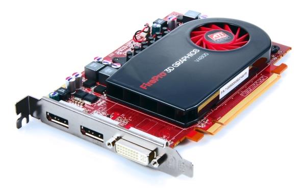 102-C02005-22 ATI Radeon FirePro 3D V4800 1GB DDR5 PCI Express DVI Video Graphics Card