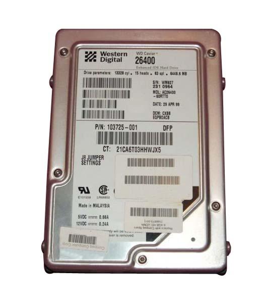 103725-001 Compaq 6.4GB 5400RPM IDE Ultra ATA-33 3.5-Inch Internal Hard Drive