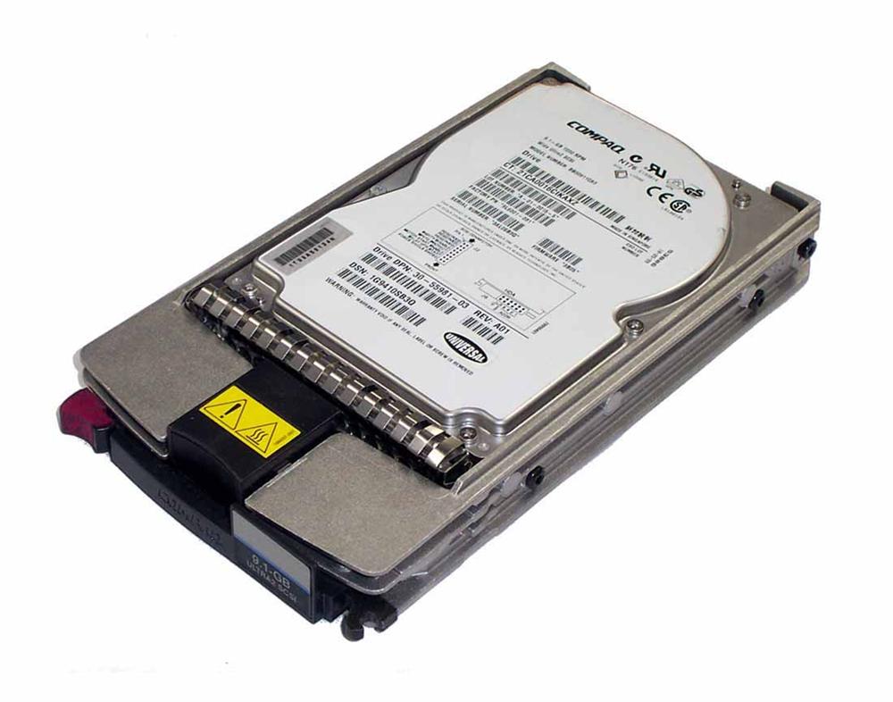 104665-001 Compaq 9.1GB 7200RPM Ultra Wide SCSI Hot Swap 80-Pin 3.5-inch Internal Hard Drive