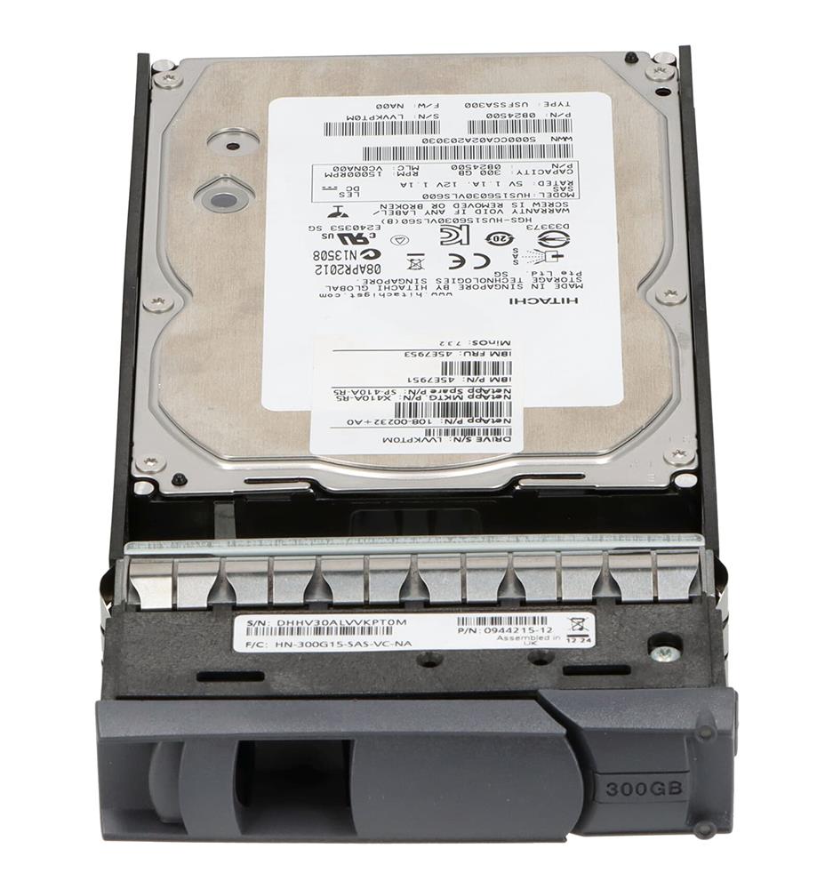 108-00232+AO NetApp 300GB 15000RPM SAS 6Gbps 64MB Cache 3.5-inch Internal Hard Drive