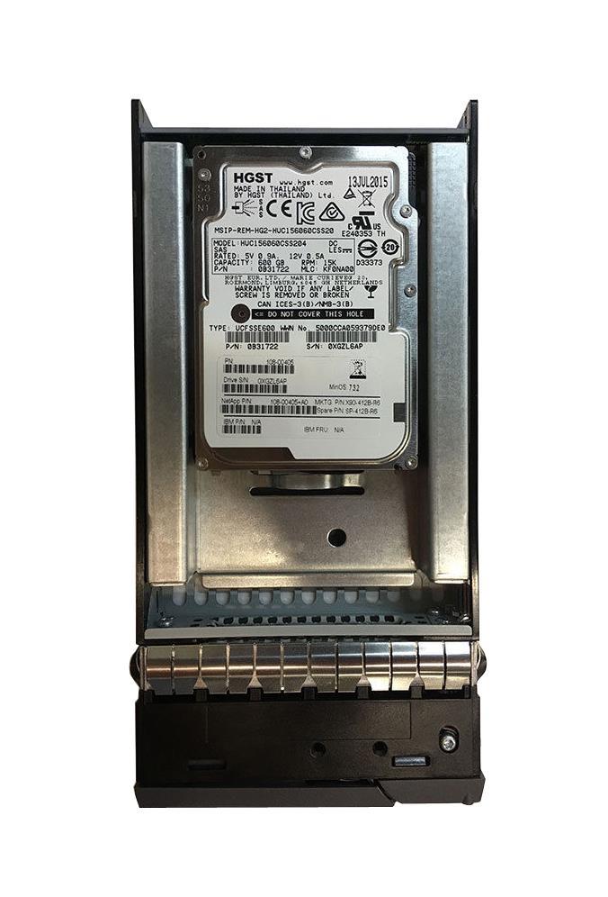 108-00405+A0 NetApp 600GB 15000RPM SAS 6Gbps 2.5-inch Internal Hard Drive for DS4243/ DS4243