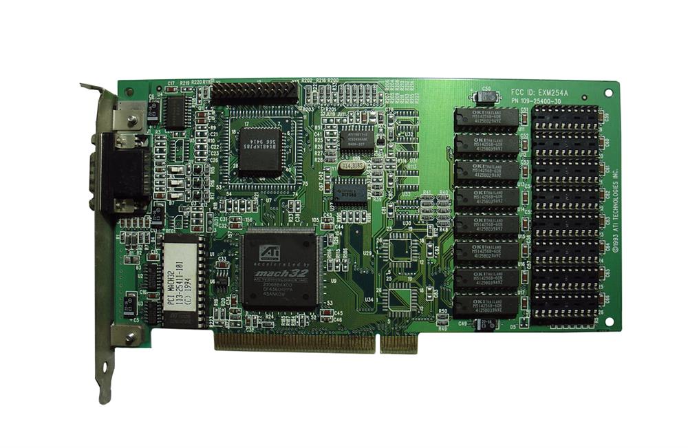 109-25400-30 ATI PCI Mach32 Video Graphics Card