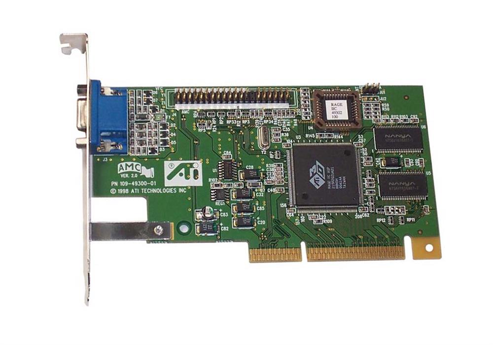 10949300001 ATI 109-49300-00 AGP Video Graphics Card P/N 1024930600 D7140-60002