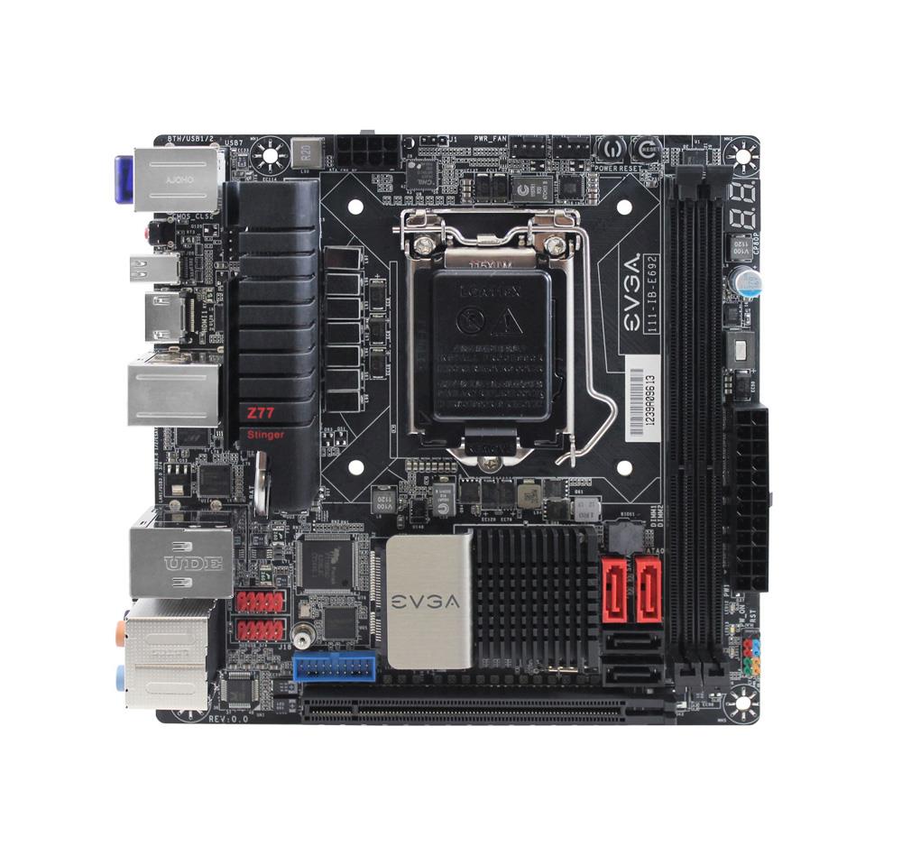 111-IB-E692-KR EVGA Z77 Stinger Desktop Motherboard Intel Z77 Express Chipset Socket H2 LGA-1155 (Refurbished)