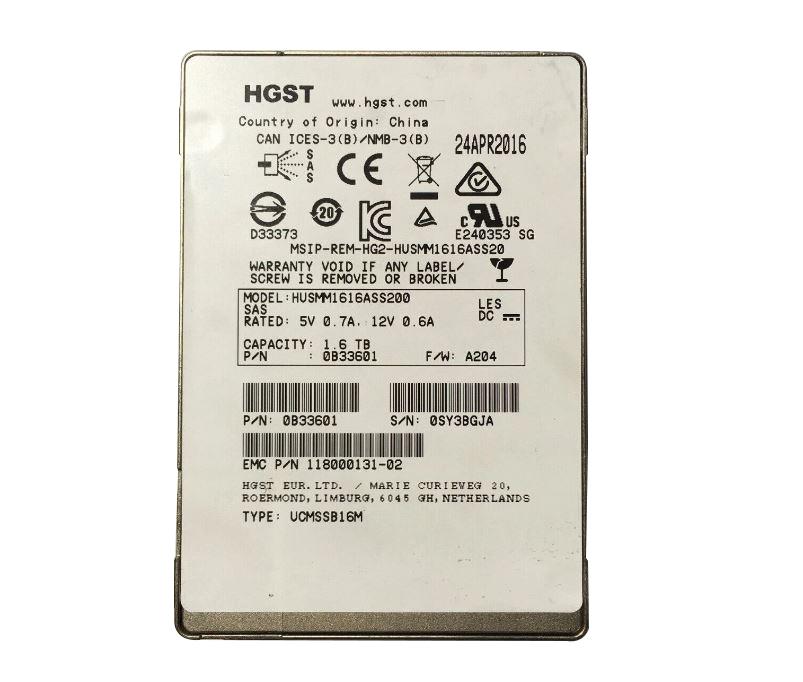 118000131-02 EMC 1.6TB 3.5 Sed Emlc SSD X410 Nl410 Isilon