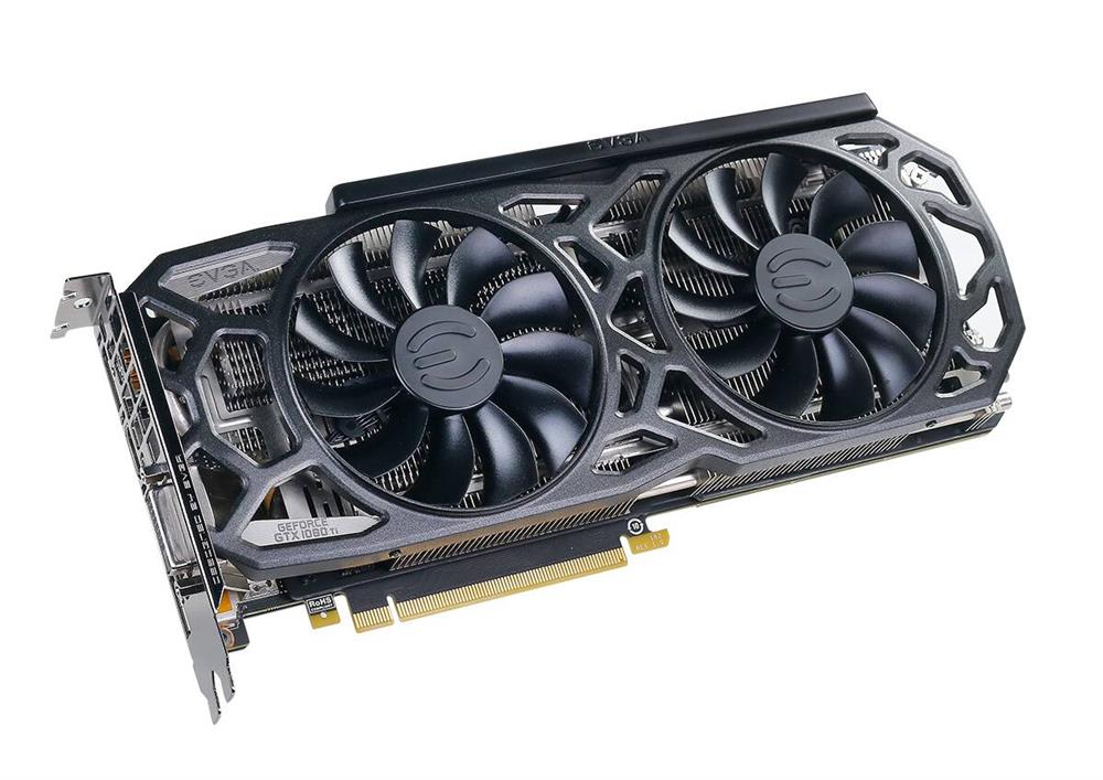11G-P4-6391-KR EVGA GeForce GTX 1080 Ti Graphic Card 1.48 GHz Core 1.58 GHz Boost Clock 11GB GDDR5X Dual Slot Space Required