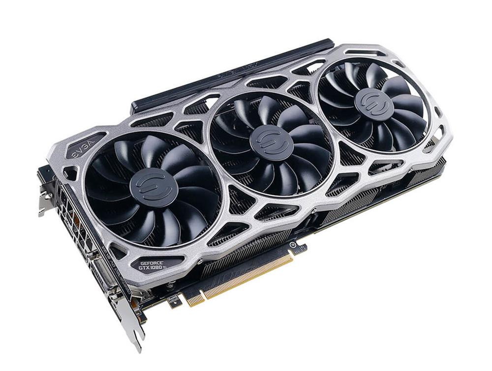 11G-P4-6796-KR EVGA GeForce GTX 1080 TI 11GB GDDR5X 352-Bit HDMI / DisplayPort / Dual-Link DVI-D PCI-Express 3.0 Video Graphics Card