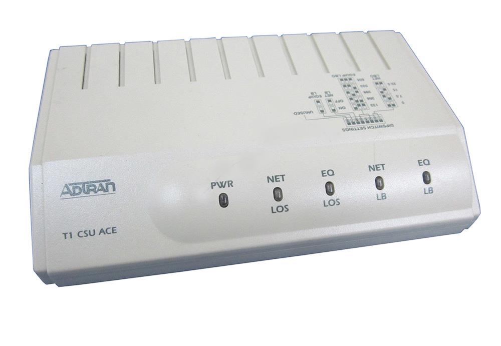 1202022L1 Adtran T1 CSU RJ-48C DSX-1 1.54Mbps ACE T1/Fractional T1 (Refurbished)