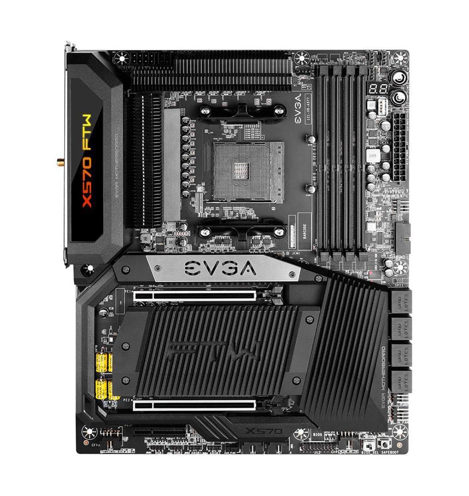 121-VR-A577-KR EVGA Socket AM4 AMD X570 Chipset AMD Ryzen 5000 / 5000G / 4000G / 3000 Series Processors Support DDR4 4x DIMM 8x SATA 6.0Gb/s ATX Motherboard (Refurbished)