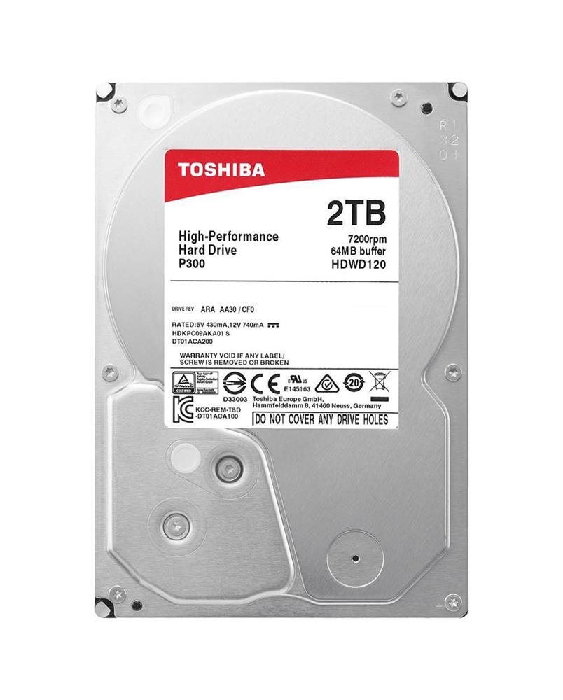 122906 -4 Toshiba 2TB 7200RPM SAS 6Gbps 3.5-inch Internal Hard Drive