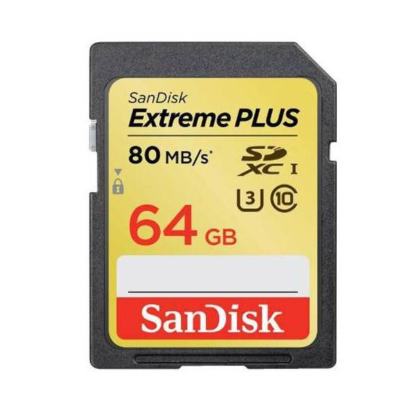 123815 SanDisk Extreme 64GB Class 10 SDXC Flash Memory Card