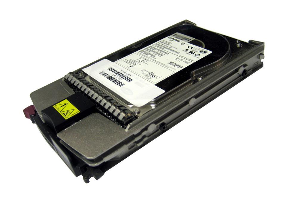127965-001N HP 18.2GB 10000RPM Ultra2 Wide SCSI 80-Pin LVD Hot Swap 3.5-inch Internal Hard Drive with Tray