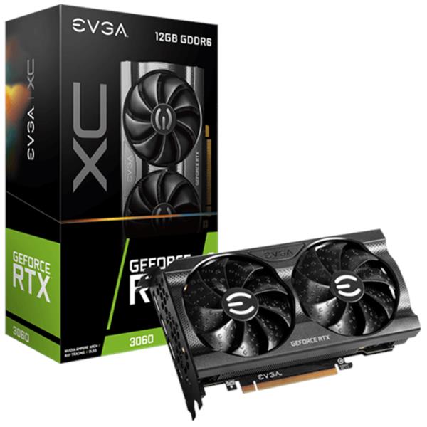 12G-P5-3657-KR EVGA GeForce RTX 3060 XC GAMING 12GB GDDR6 Video Graphics Card