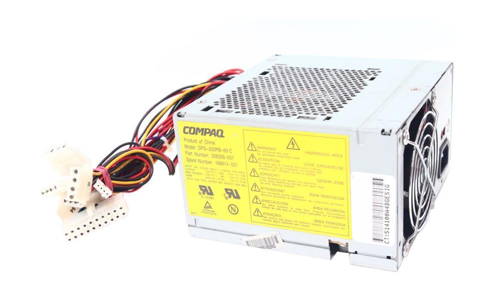 166814-001 HP 200-Watts ATX Power Supply for Prosignia 720