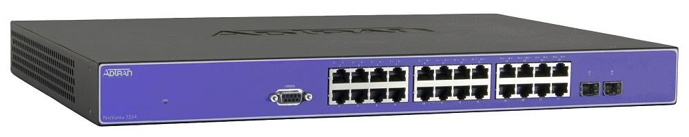 1700590G1 Adtran NetVanta 1534 Layer 2 Gigabit Ethernet Switch 2 x SFP (mini-GBIC) 24 x 10/100/1000Base-T LAN (Refurbished)